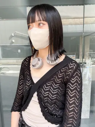 ミディアム 前田 陽南子のヘアスタイル