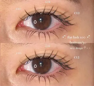 マツエク・マツパ NORA senaのマツエク・マツパデザイン