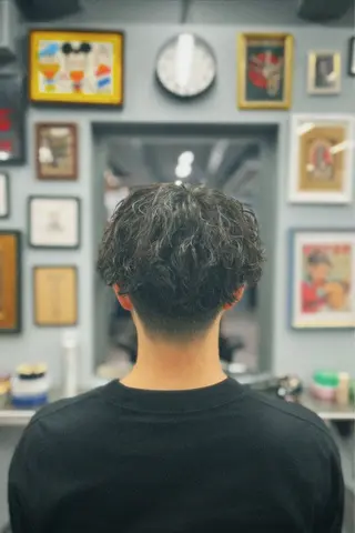 ミディアム パーマ メンズ icon Blue所属・池袋メンズパーマ フェード純平のヘアスタイル