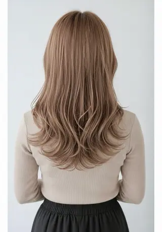 ロング 橋本 茉保のヘアスタイル