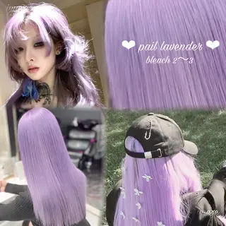 ロング カラー ヘアアレンジ メンズ メンズウルフ🐺♡ ブリーチ♡ヘアメ🎀のヘアスタイル