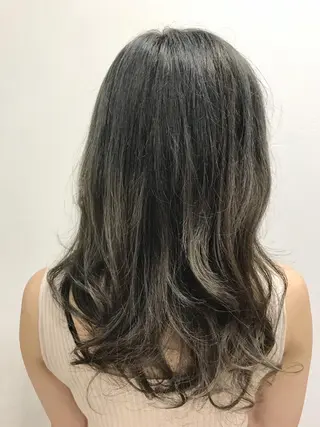 セミロング カラー 池田 雄太 ✨美髪縮毛矯正✨のヘアスタイル