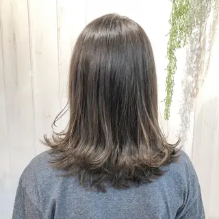 ミディアム カラー 縮毛矯正⭐️ TAKAHIROのヘアスタイル
