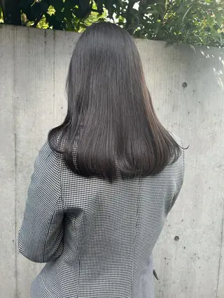 セミロング カラー ラベンダー/レイヤー スタイル🤎mamiのヘアスタイル