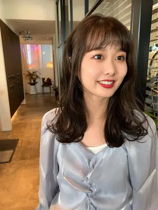 セミロング カラー 🉐レイヤー/塩見 弘樹🉐渋谷のヘアスタイル