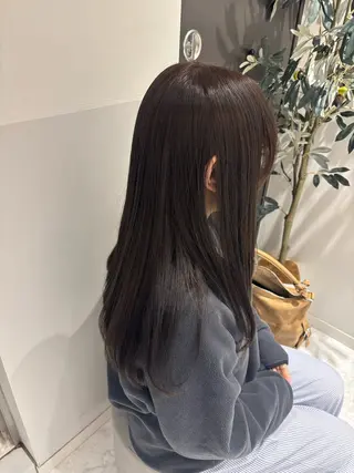 セミロング aoi ♡グレージュ ・ベージュカラーのヘアスタイル