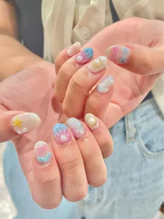 カラー ネイル 韓国マツエク/まつパ 🎀misaki🎀のマツエク・マツパデザイン
