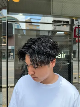 パーマ メンズ 京都駅/メンズサロン 山田司のヘアスタイル