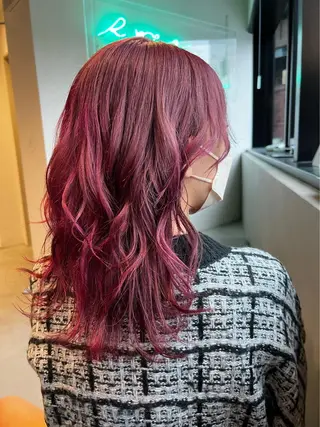 セミロング カラー 🌐👽フクイ キララ🌎💎のヘアスタイル