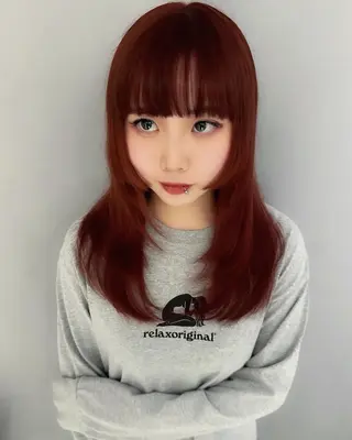 セミロング カラー Grow by NYNY 打越裕樹のヘアスタイル