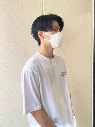 ショート メンズ ボブ/レイヤー/ メンズ/池澤慎人のヘアスタイル