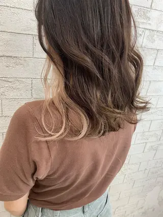 ミディアム カラー Eleanor立川北口所属・🦋YUI 髪質改善 ブリーチ　着付け🦋のヘアスタイル