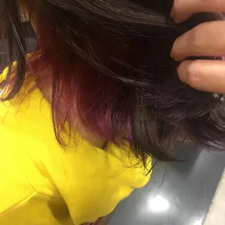 カラー インナーカラー🧸 suzunaのヘアスタイル