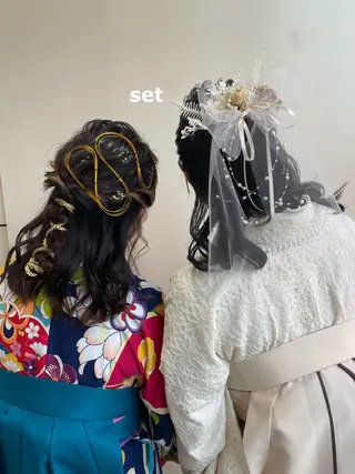 ロング 暖色カラー🍒 yume ໒꒱のヘアスタイル