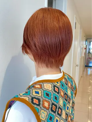 ショート カラー nono/パーマ /顔まわりカット🐈のヘアスタイル