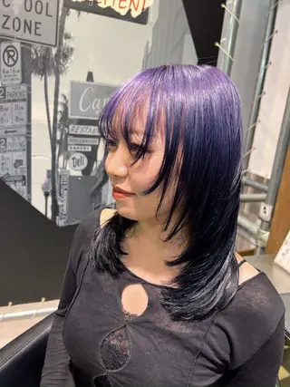 カラー 透明感カラー/レイヤ ーhinata.のヘアスタイル