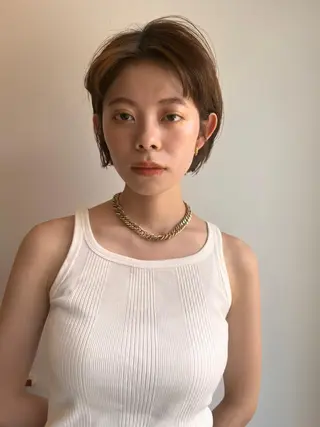 ショート カラー パーマ CEINE+ officialのヘアスタイル