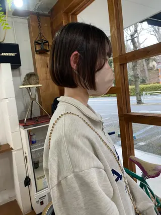 ショート なぎ🌿.∘[ボブ, ニュアンスカラー]のヘアスタイル