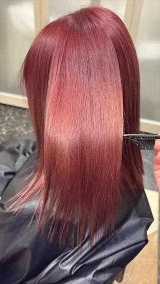 ロング カラー メンズ 相馬 菜々子のヘアスタイル