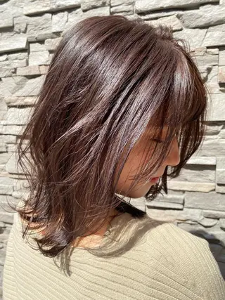 ミディアム 🫧ふじたまゆ🫧 レイヤーカット✂︎のヘアスタイル