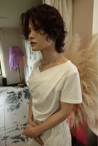 ミディアム RINKA 岡崎美容室のヘアスタイル