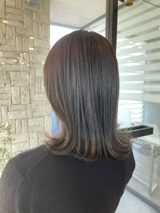 ロング カラー たなか りなのヘアスタイル