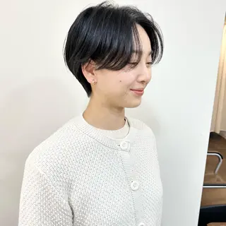ショート カラー lab.by ioe中崎店所属・中北篤志 ショートボブのヘアスタイル