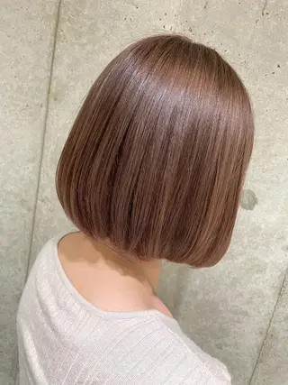 ミディアム カラー ハイライトが 得意なニキです😊のヘアスタイル