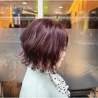 ミディアム 関 桃子のヘアスタイル