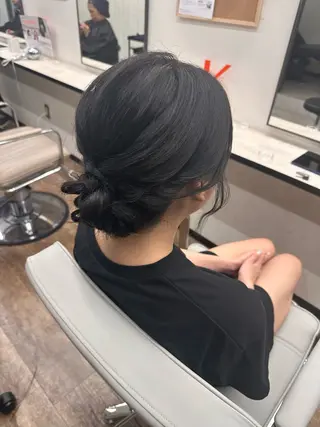 ヘアアレンジ Uhair本山所属・⟡.·mamiya 縮毛矯正/ヘアセットのヘアスタイル