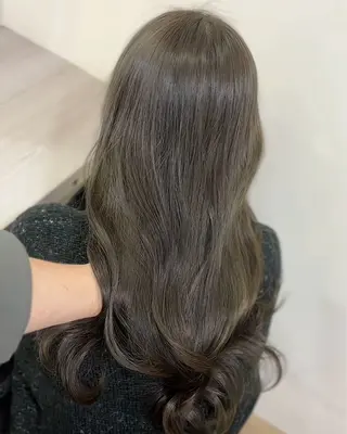 ロング カラー ブリーチなしベージュ 特化 松村 茶屋町のヘアスタイル