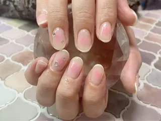 ネイル 痛ネイル/ワンホン/ フィルイン/長さだしのネイルデザイン