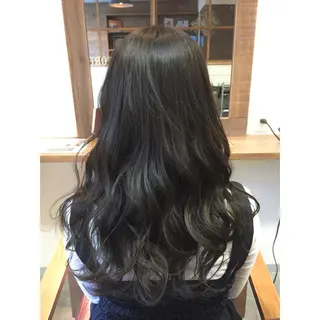 ロング カラー 透明感/ 美髪矯正/田中恭のヘアスタイル