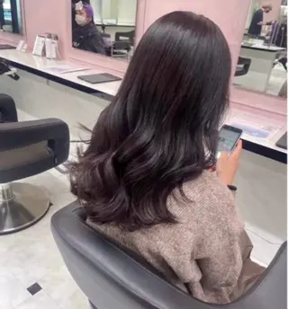 ロング miku/ラベンダー 透明感カラー🪻❤︎のヘアスタイル