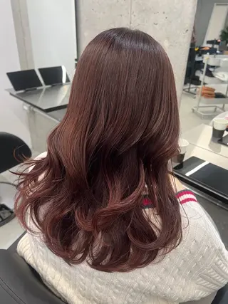 セミロング カラー 頓所 大昂のヘアスタイル