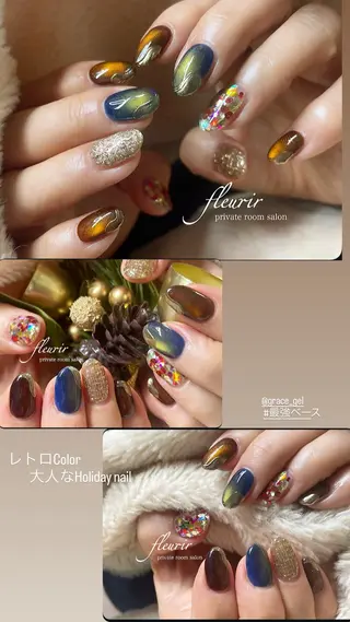ネイル フルリール 【プライベートサロンのネイルデザイン