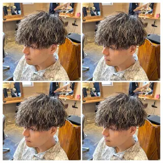 カラー パーマ メンズ 💎髪質改善／艶髪 荻原💎のヘアスタイル