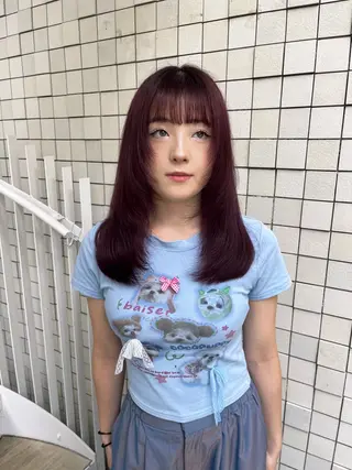 ロング カラー 似合わせカラー🪩 SAYA 👗のヘアスタイル