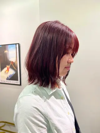 ミディアム コノカ/暖色カラー/ 透明感カラーのヘアスタイル