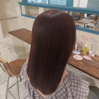 ロング カラー 暖色カラー🔥 きっかのヘアスタイル