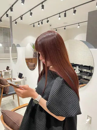 セミロング カラー ボブ/レイヤー /河内温太のヘアスタイル