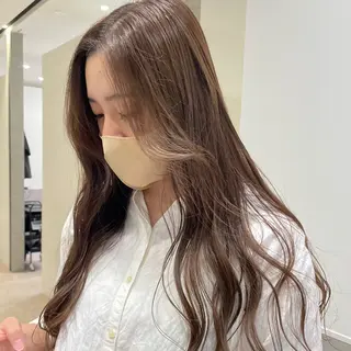 ロング カラー ベージュ🤎透明感 カラー🤎anriのヘアスタイル