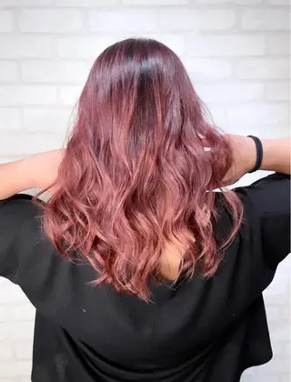 セミロング カラー ヘアアレンジ 髪質改善×艶カラー ANDIAMO 楓のヘアスタイル