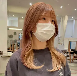 カラー 似合わせ♡レイヤー/ 暖色艶カラー/moeのヘアスタイル