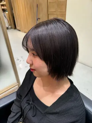 ショート 透明感カラー/顔周り カット/レイヤーにかのヘアスタイル