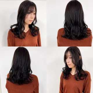 セミロング カラー 🥇近藤 恭輔🥇 Recharme新保のヘアスタイル