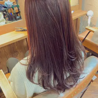セミロング カラー ヘアアレンジ いわい せよりのマツエク・マツパデザイン