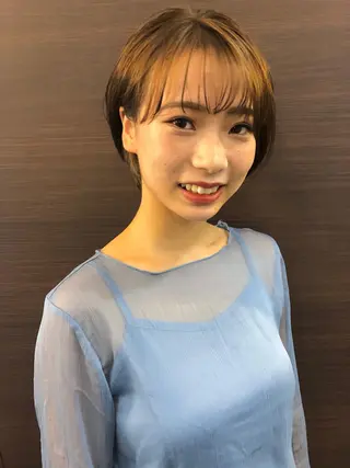 ショート カラー 貴方に似合うを見つけ ます🌱市川リョウカのヘアスタイル