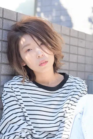 ミディアム 北川 裕暁のヘアスタイル