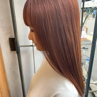 ロング 艶髪color💎髪 質改善ストレート大吉のヘアスタイル